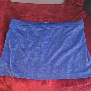 Eloquii Vibrant Blue Mini Skirt